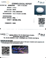 3.16/CT Natural Opal with Govt. Lab Certificate